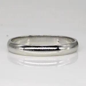10k White Gold Wedding Band | SZ 6.25 |