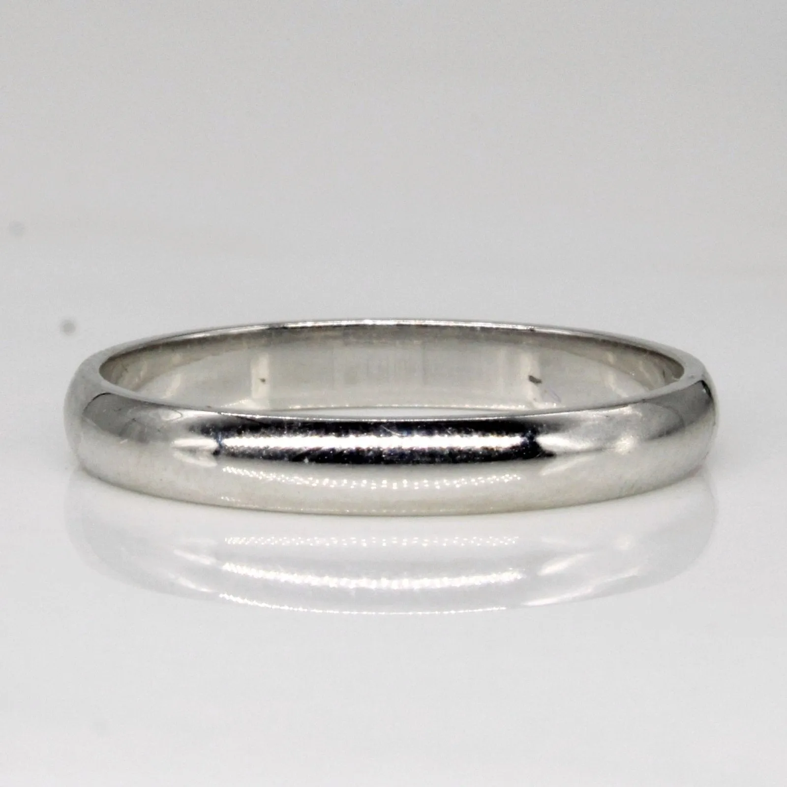10k White Gold Wedding Band | SZ 6.25 |