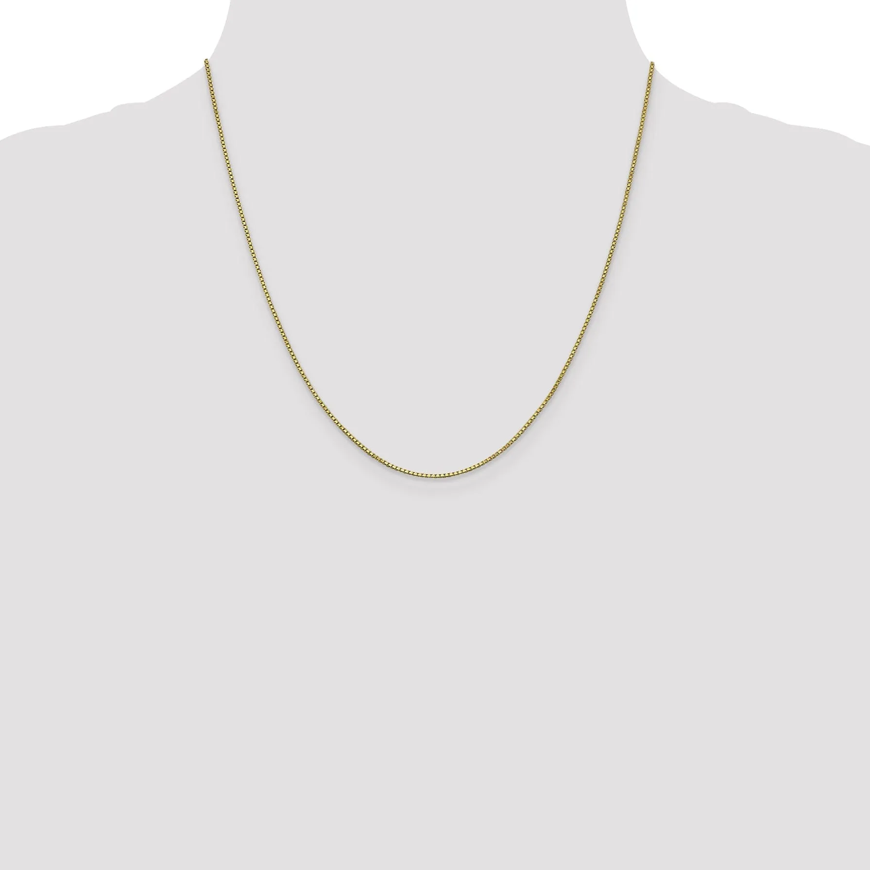10k Yellow Gold 1 mm Box Chain
