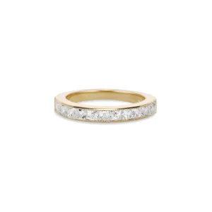 1.25 Carat French Cut Diamond Half Eternity Band
