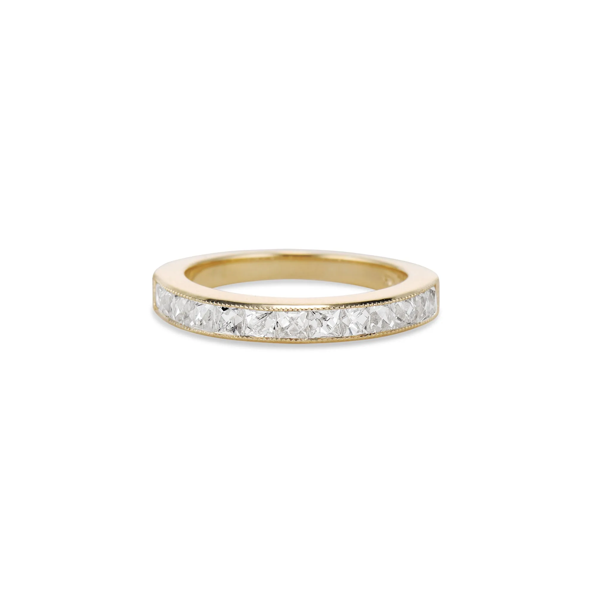 1.25 Carat French Cut Diamond Half Eternity Band