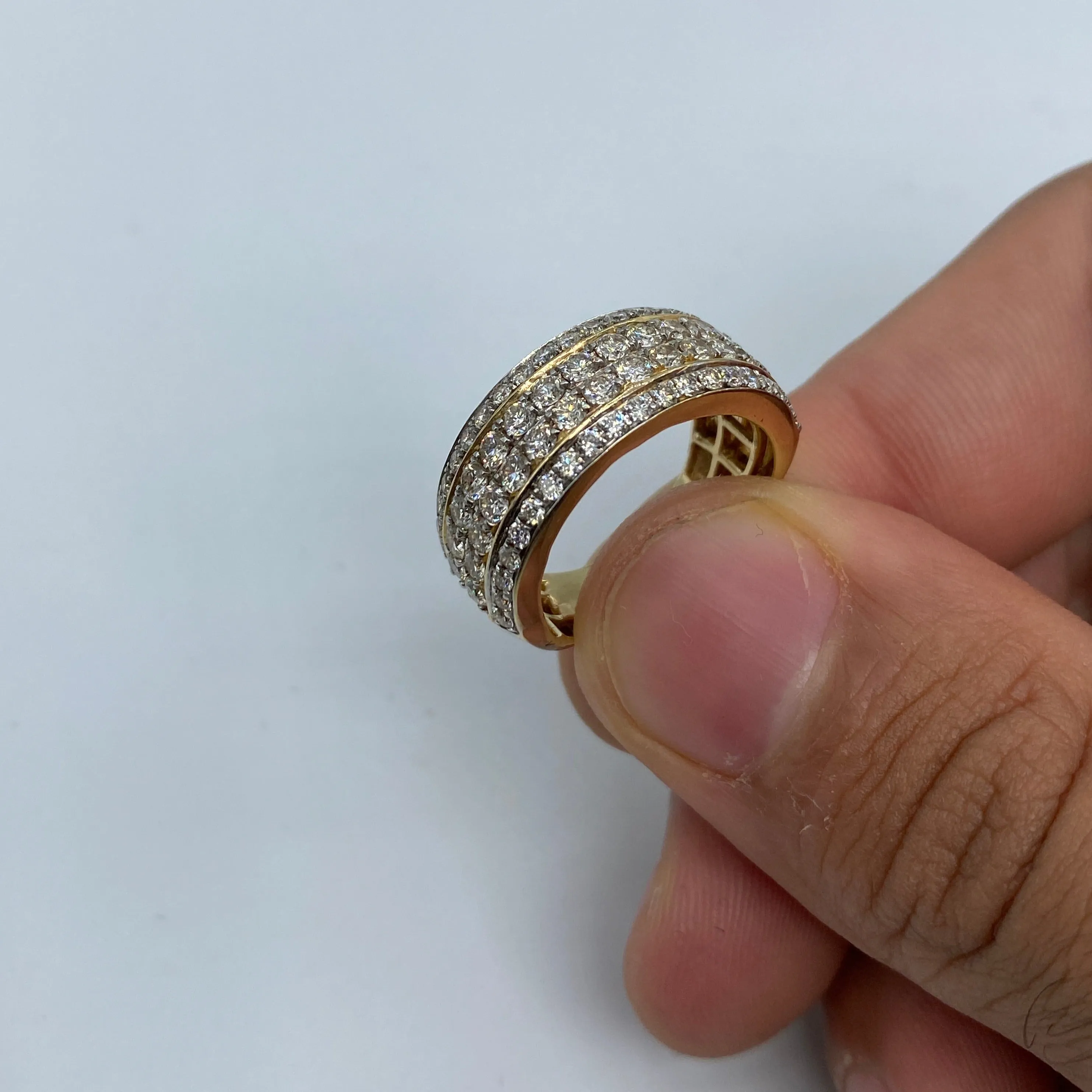 14K Diamond Band Ring