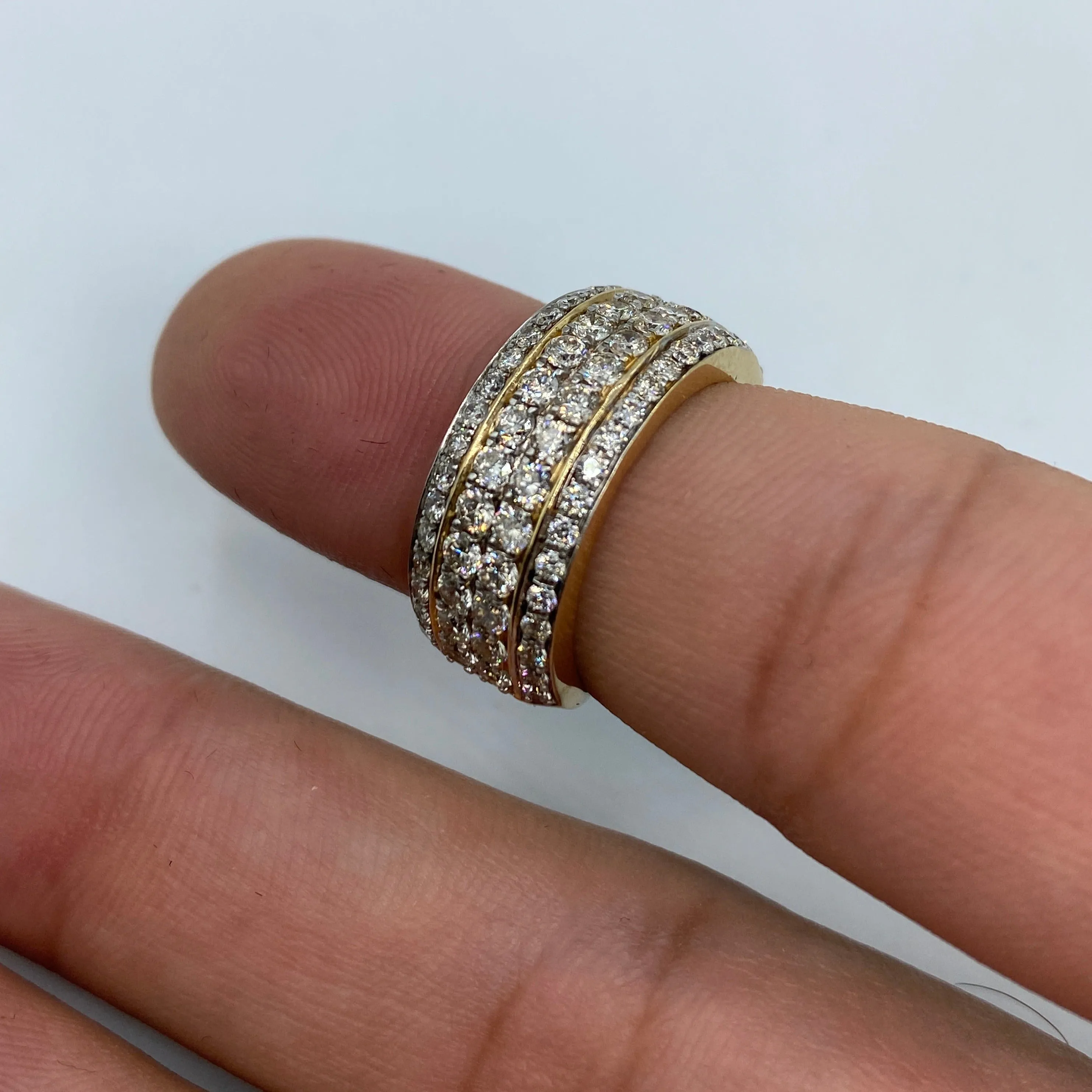14K Diamond Band Ring