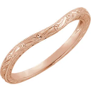 14K Rose Matching Band Size 6