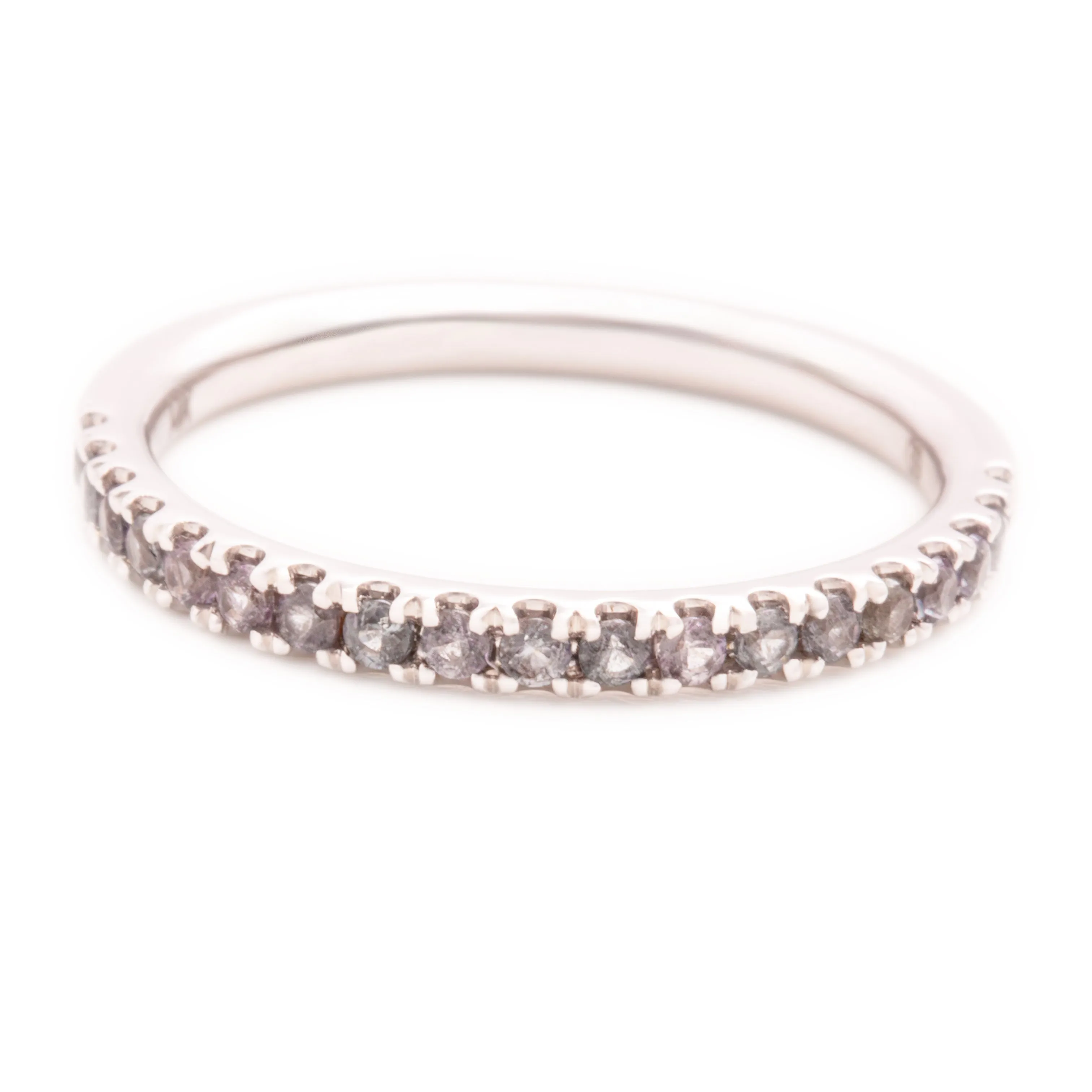 14k White Gold Alexandrite Band