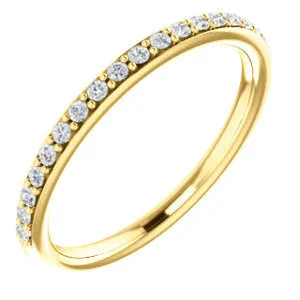 14K Yellow 1/6 CTW Diamond Band