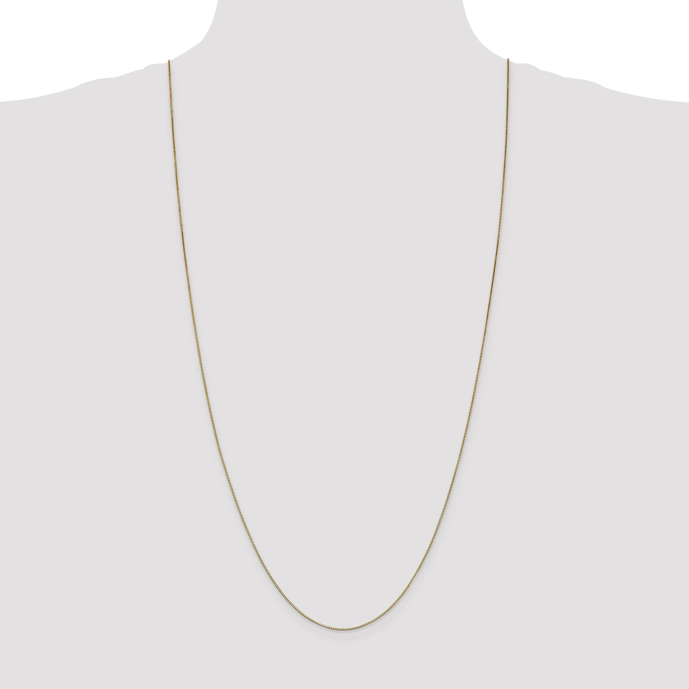 14k Yellow Gold .7 mm Box Chain