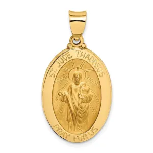 14k Yellow Gold Saint Jude Thaddeus Medal