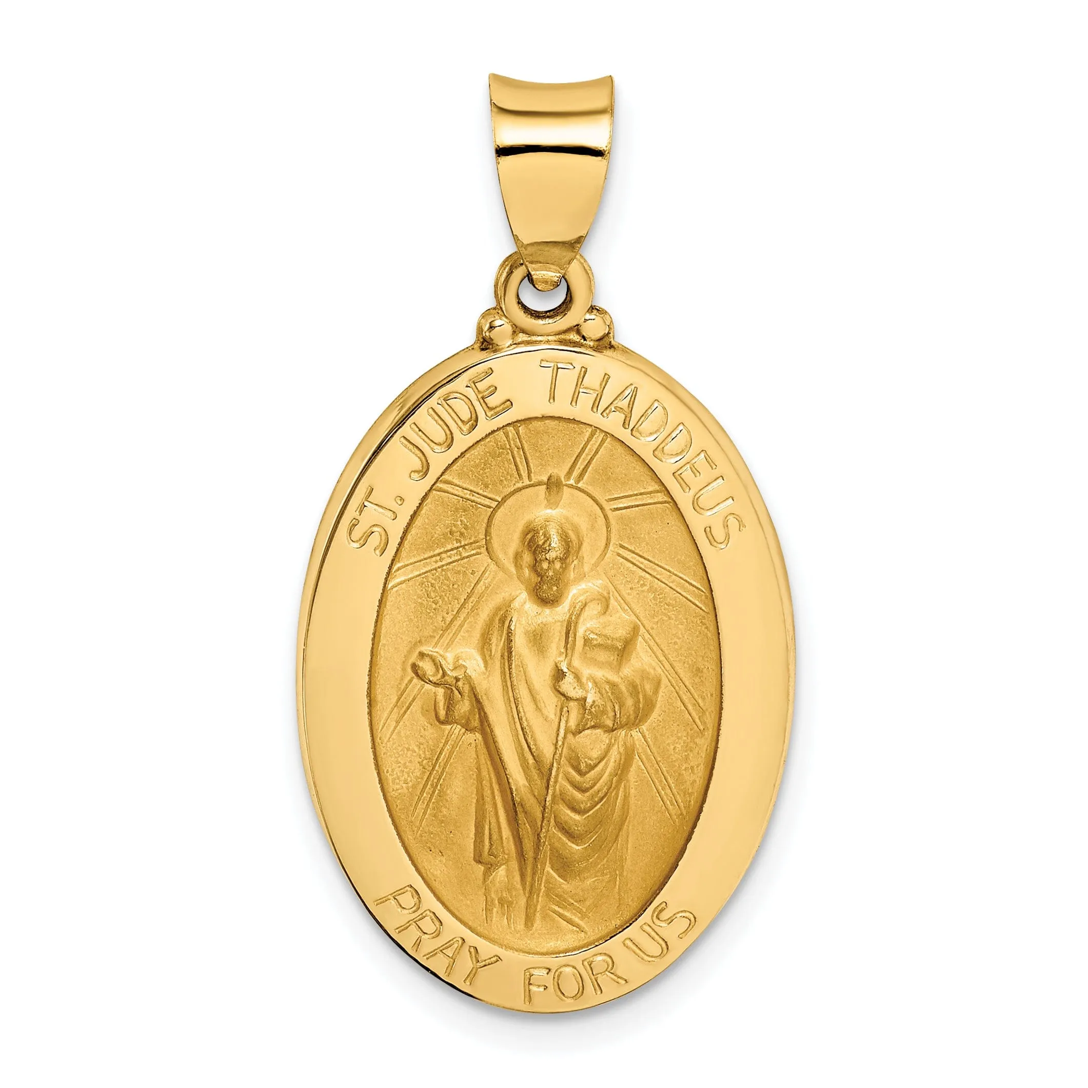 14k Yellow Gold Saint Jude Thaddeus Medal
