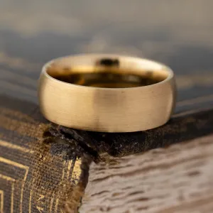 14kt Brushed Wedding Band