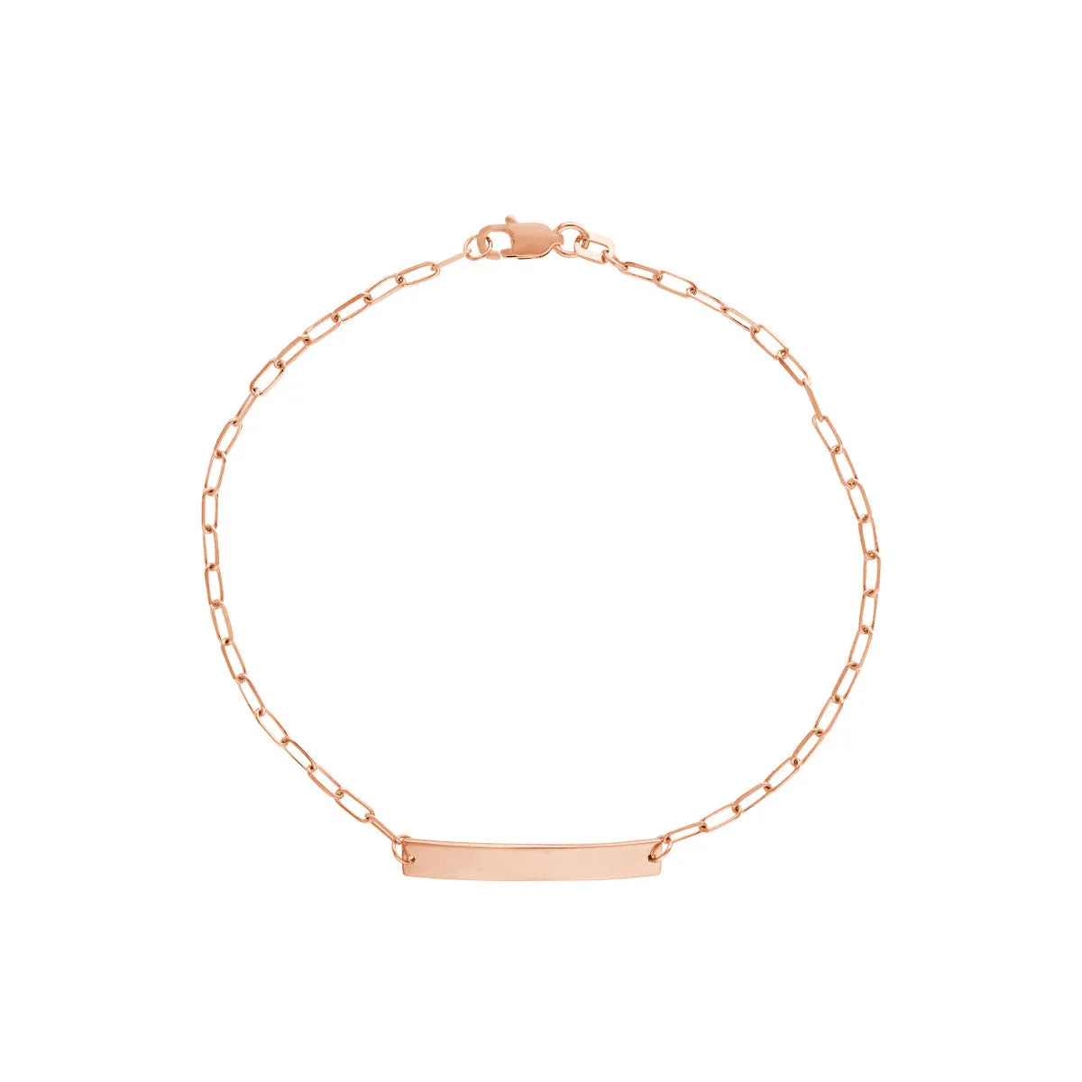 14kt Yellow Gold Children's Engravable ID Bracelet