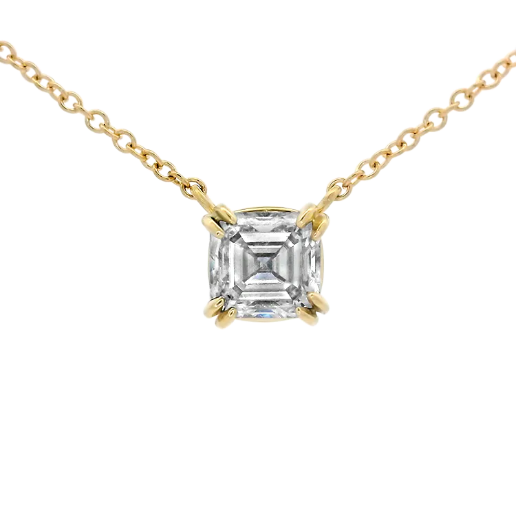 1870 Collection 14k Yellow Gold Diamond Solitaire Pendant Necklace