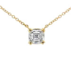 1870 Collection 14k Yellow Gold Diamond Solitaire Pendant Necklace