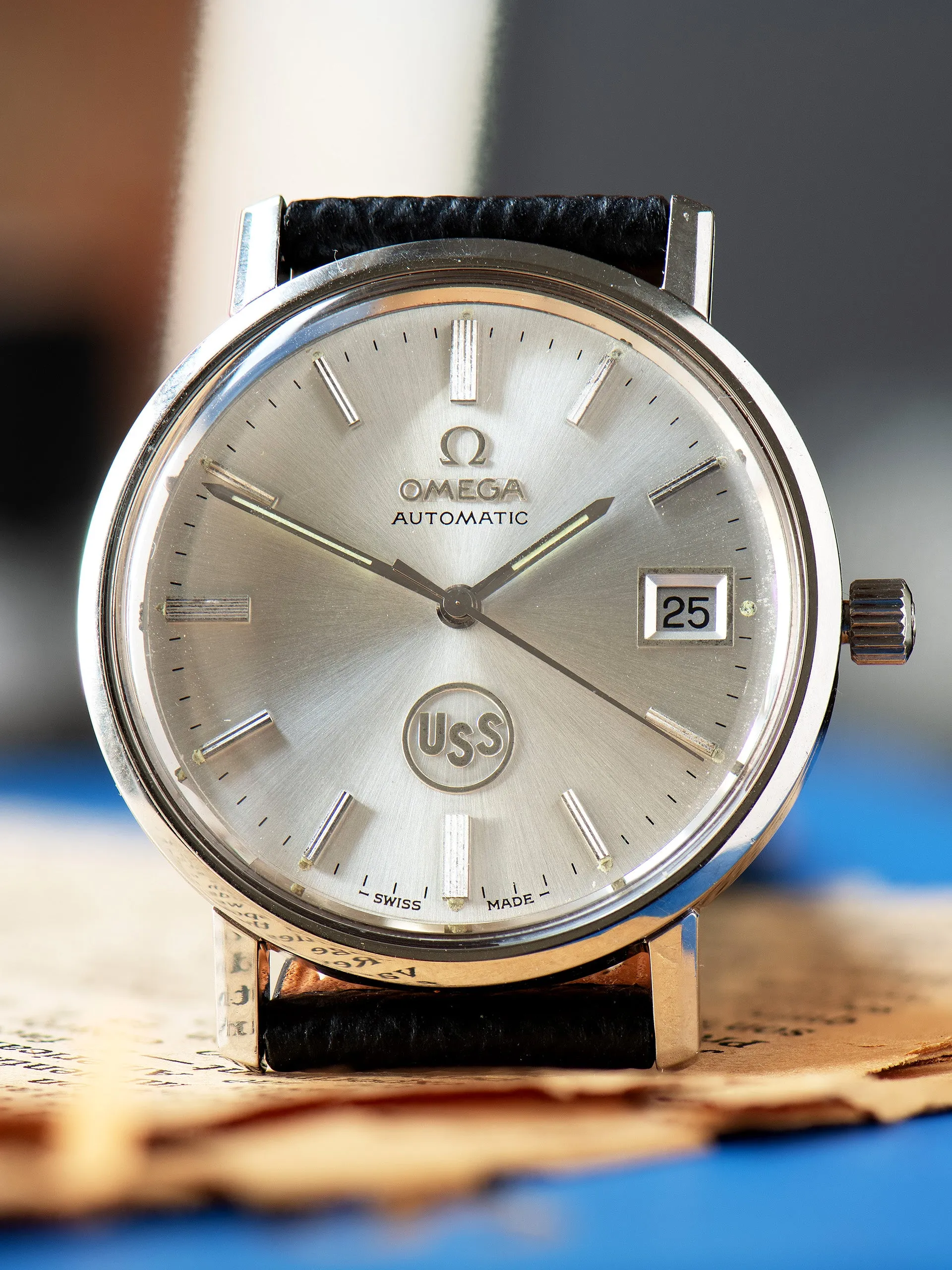 1974 Omega De Ville Automatic (Ref. 166.0161) "USS Honors Watch"
