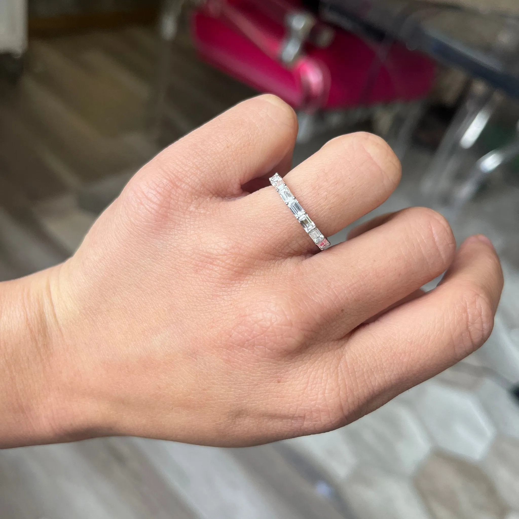 2.23ctw Baguette Cut Diamond Eternity Band