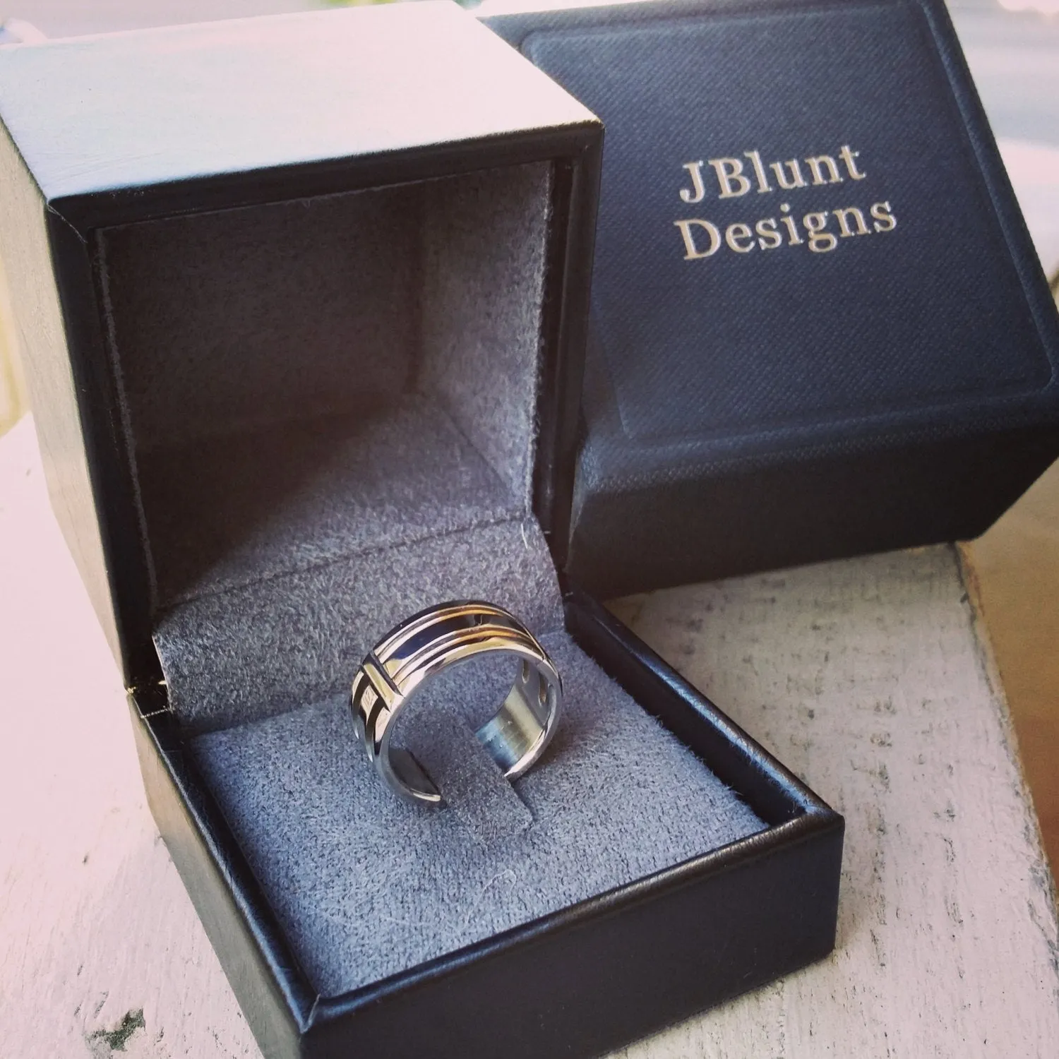 27 "LOAM" handmade stainless steel ring (not casted) hypoallergenic ring, cross ring
