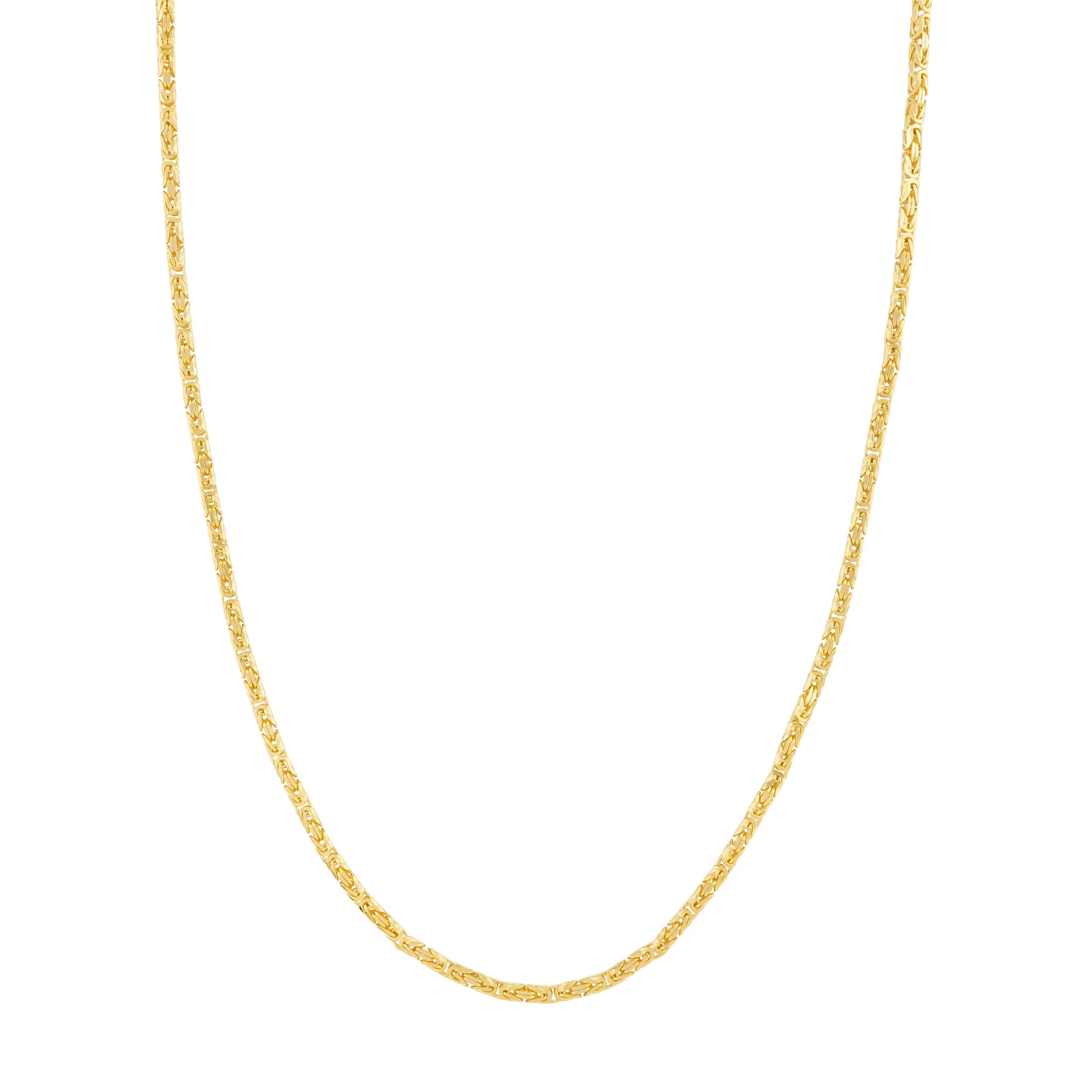 2.7mm Square Beveled Byzantine Chain