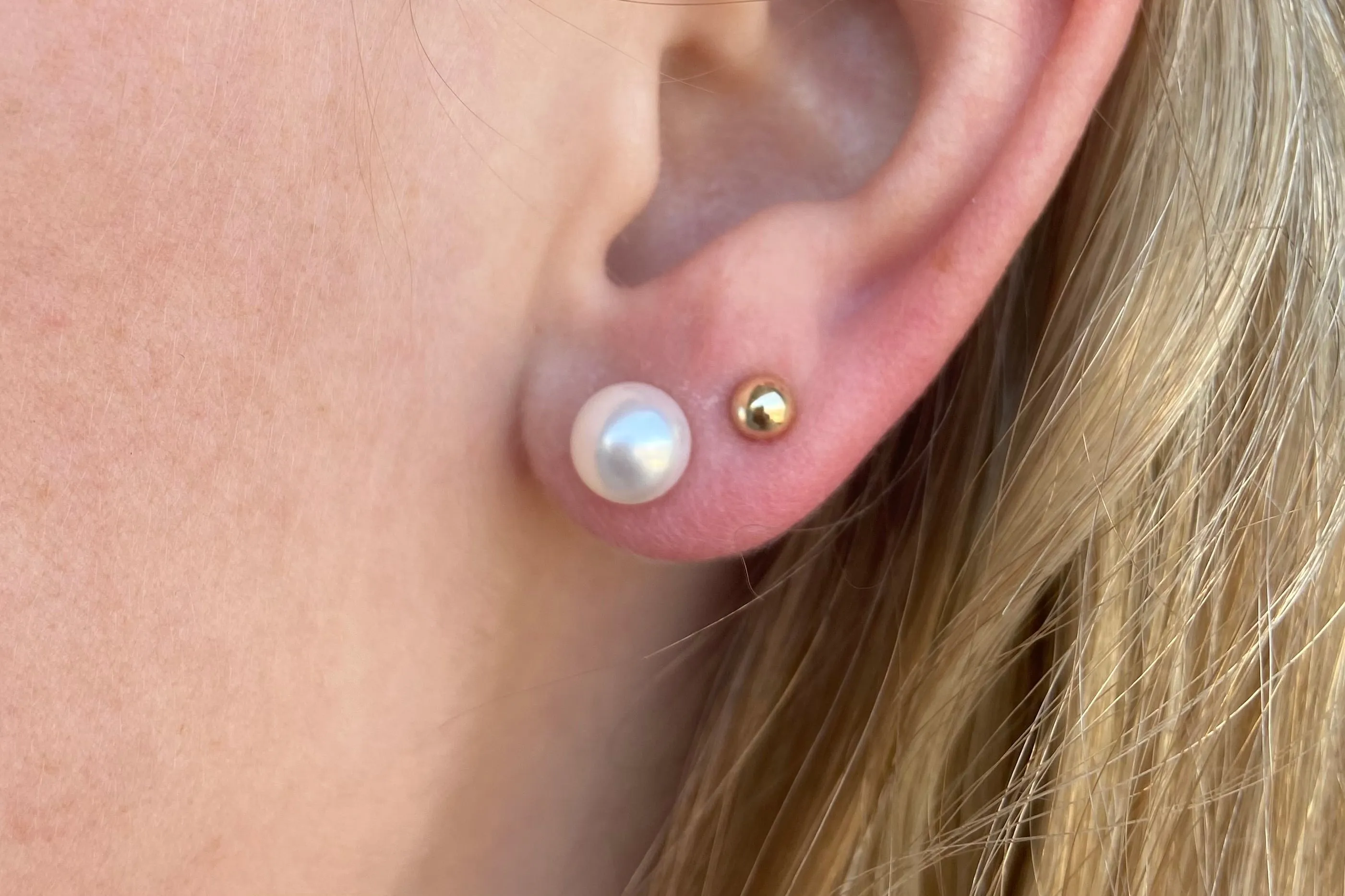 7mm pearl earrings