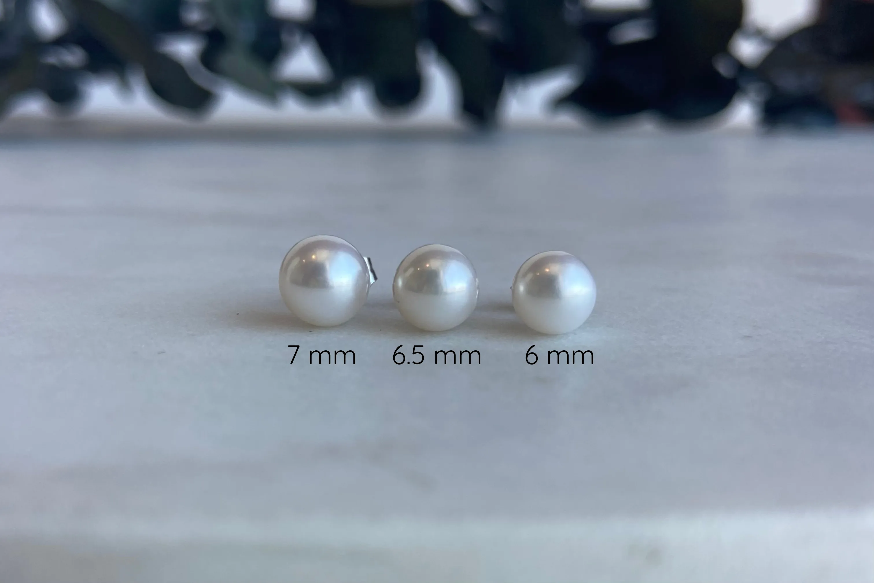 7mm pearl earrings