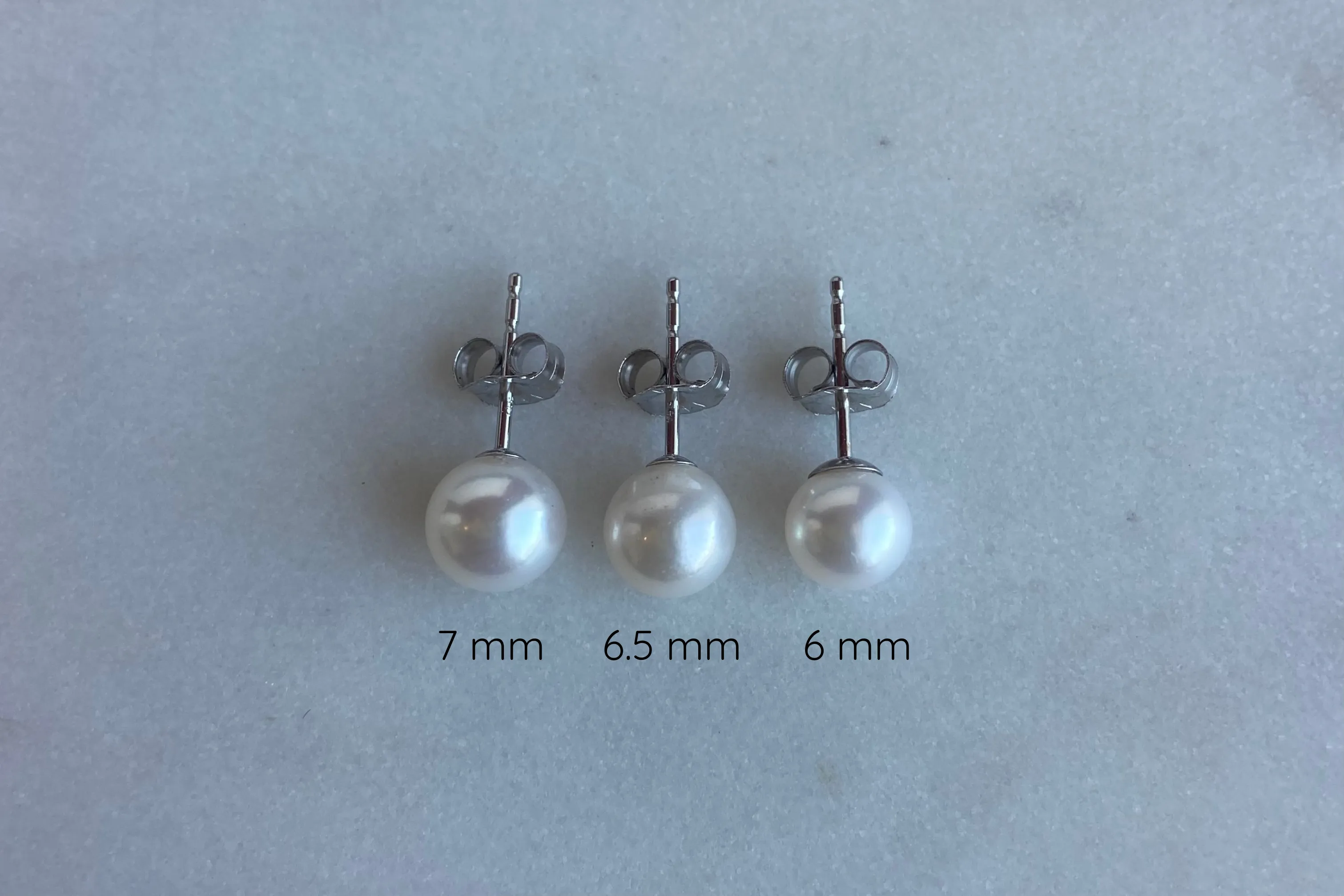 7mm pearl earrings