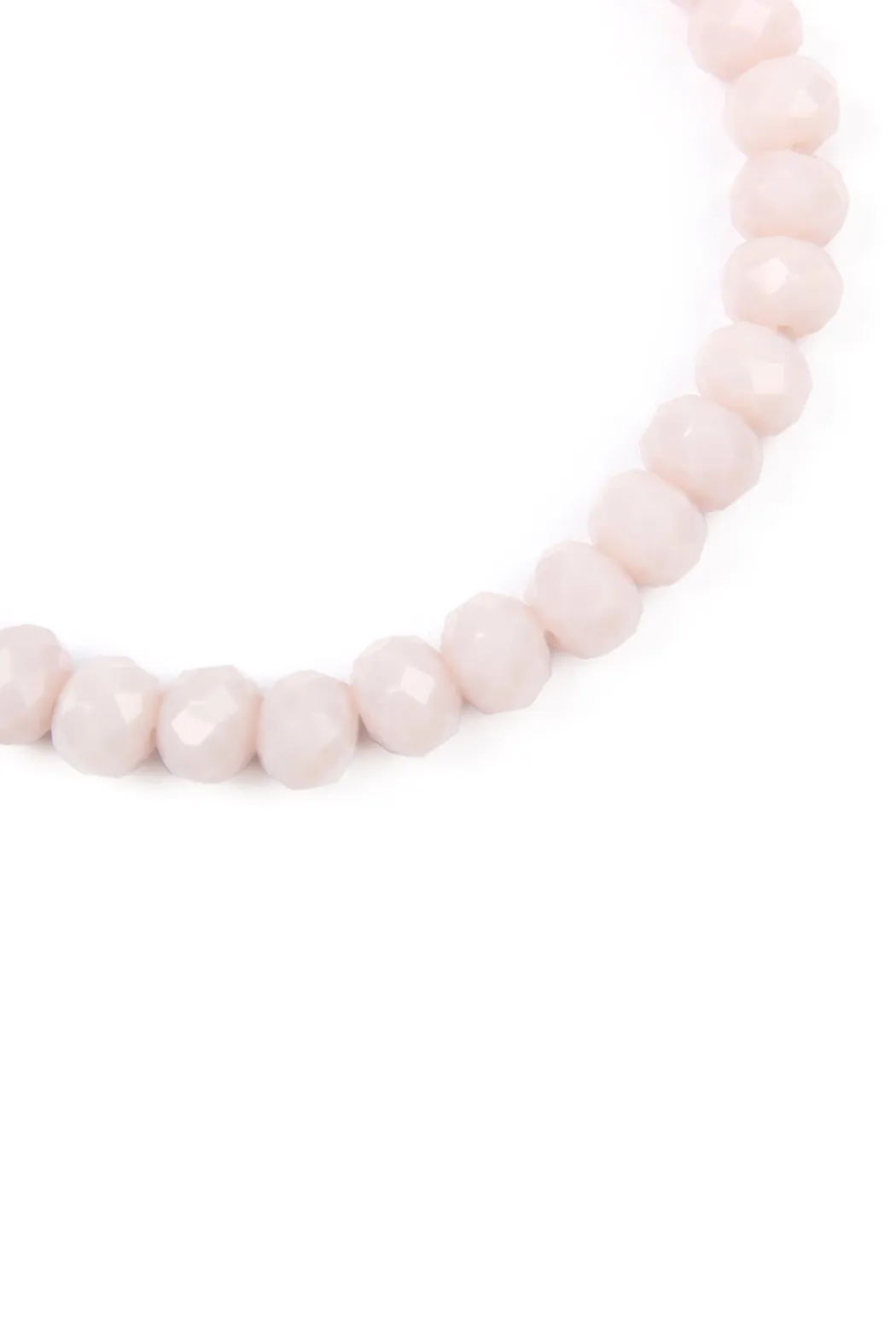 83595 - "LOVE AND BE LOVED" 6MM GLASS BEADS STRETCH BRACELET