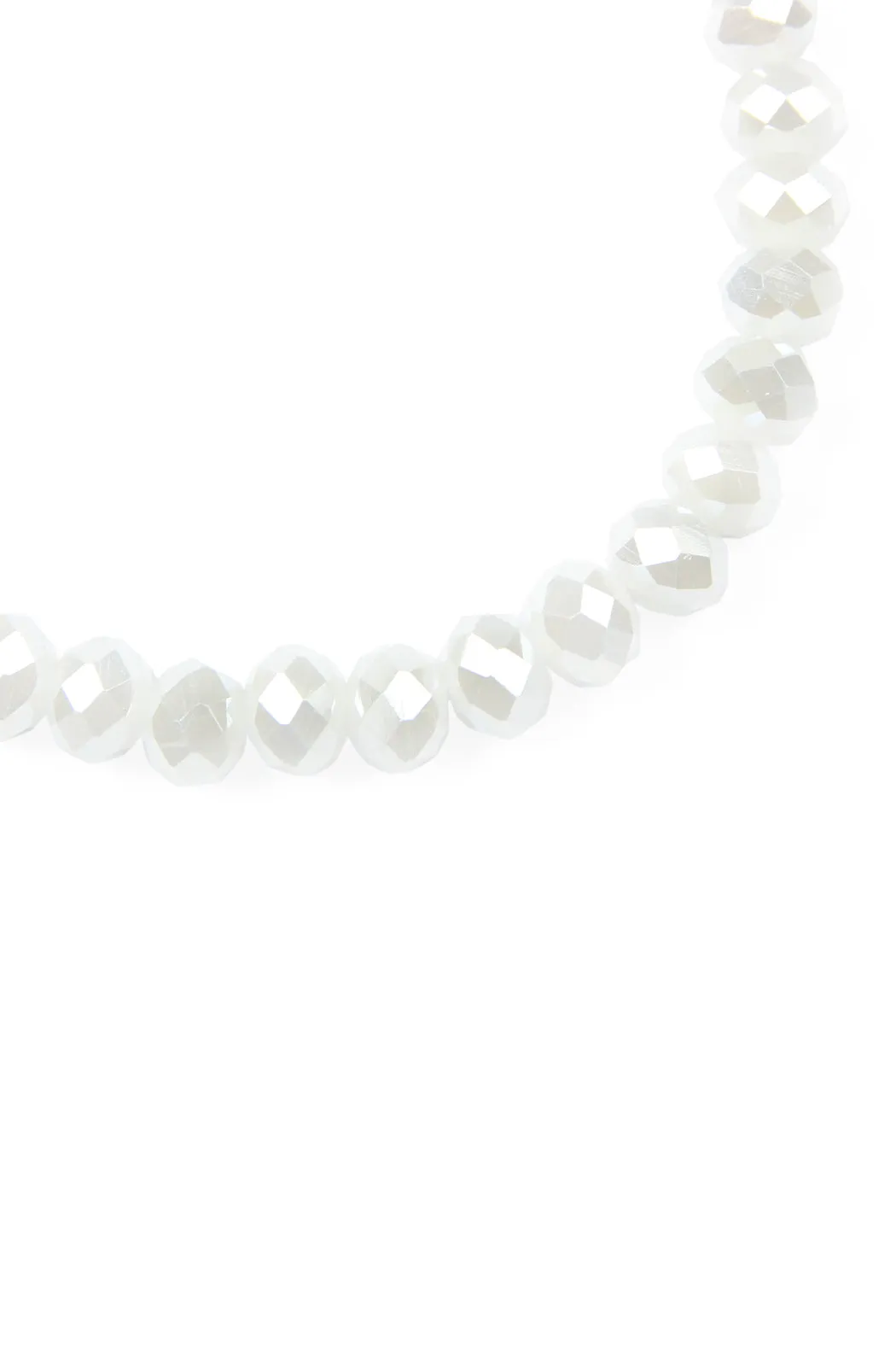 83595 - "LOVE AND BE LOVED" 6MM GLASS BEADS STRETCH BRACELET