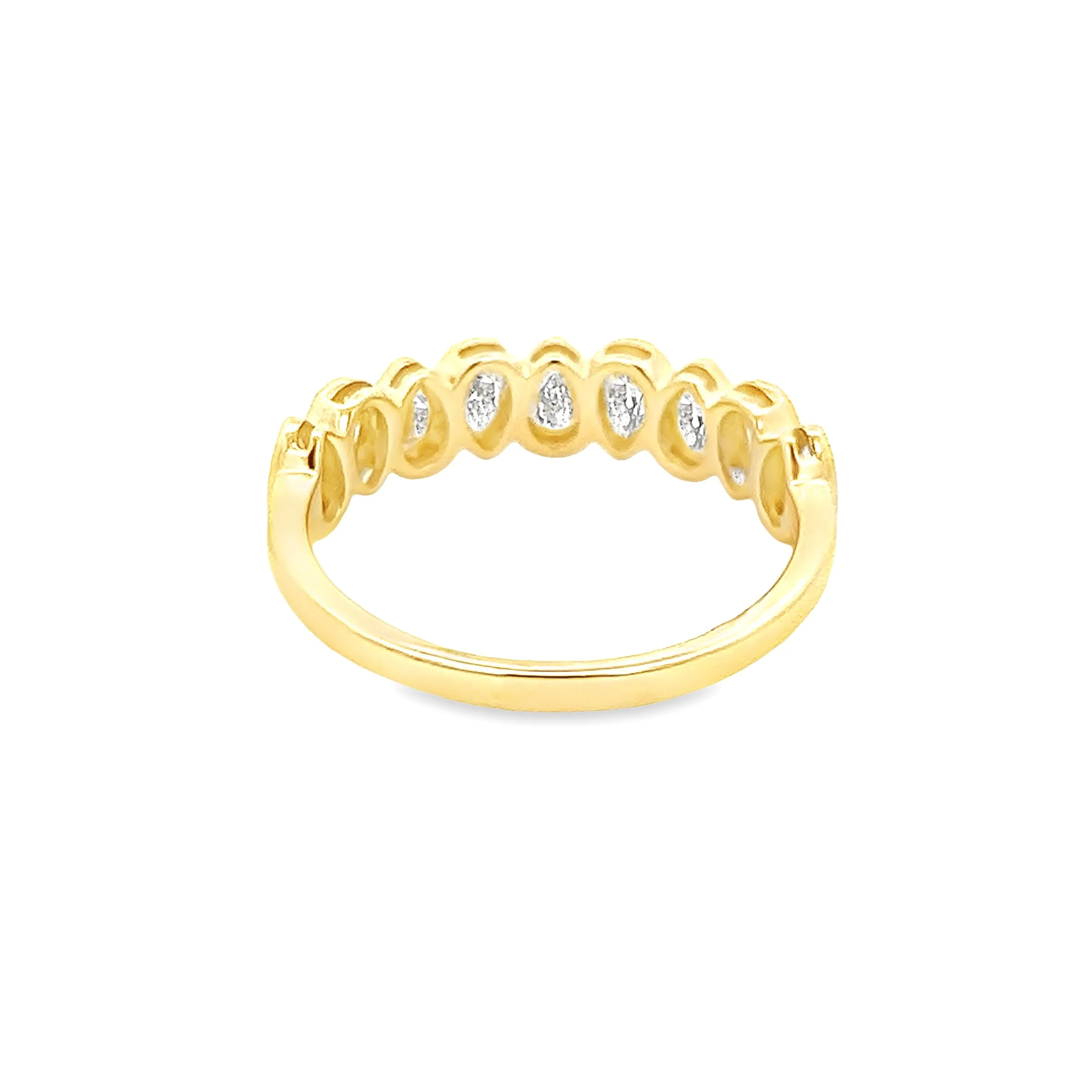 .87ct 14k Yellow Gold Diamond Band