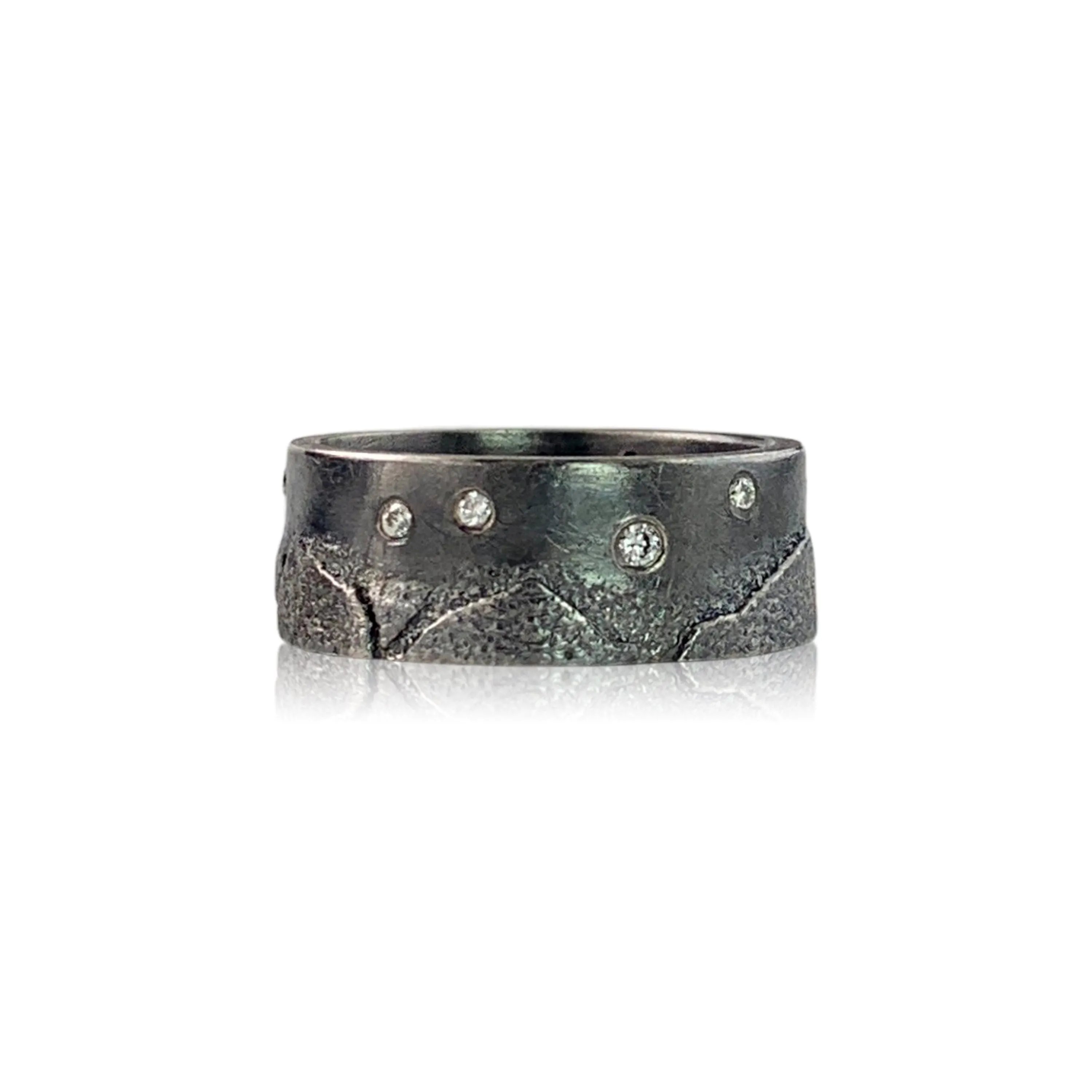 8mm Sierra Band with diamonds