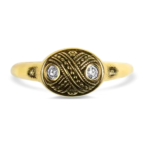Alex Sepkus Renata 18K Yellow Gold Dome Diamond Ring