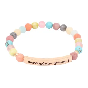 Amazing Grace Pastel Bar Bracelet