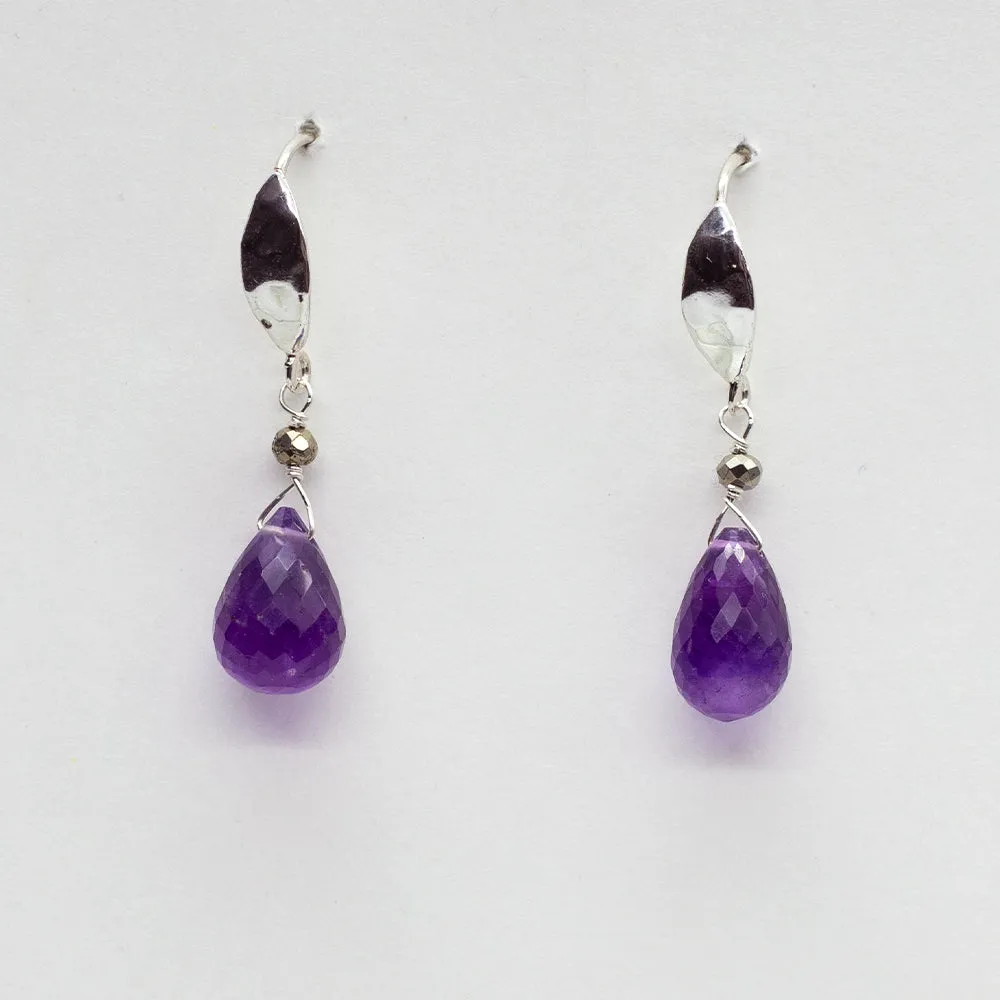Amethyst Monarch Earrings