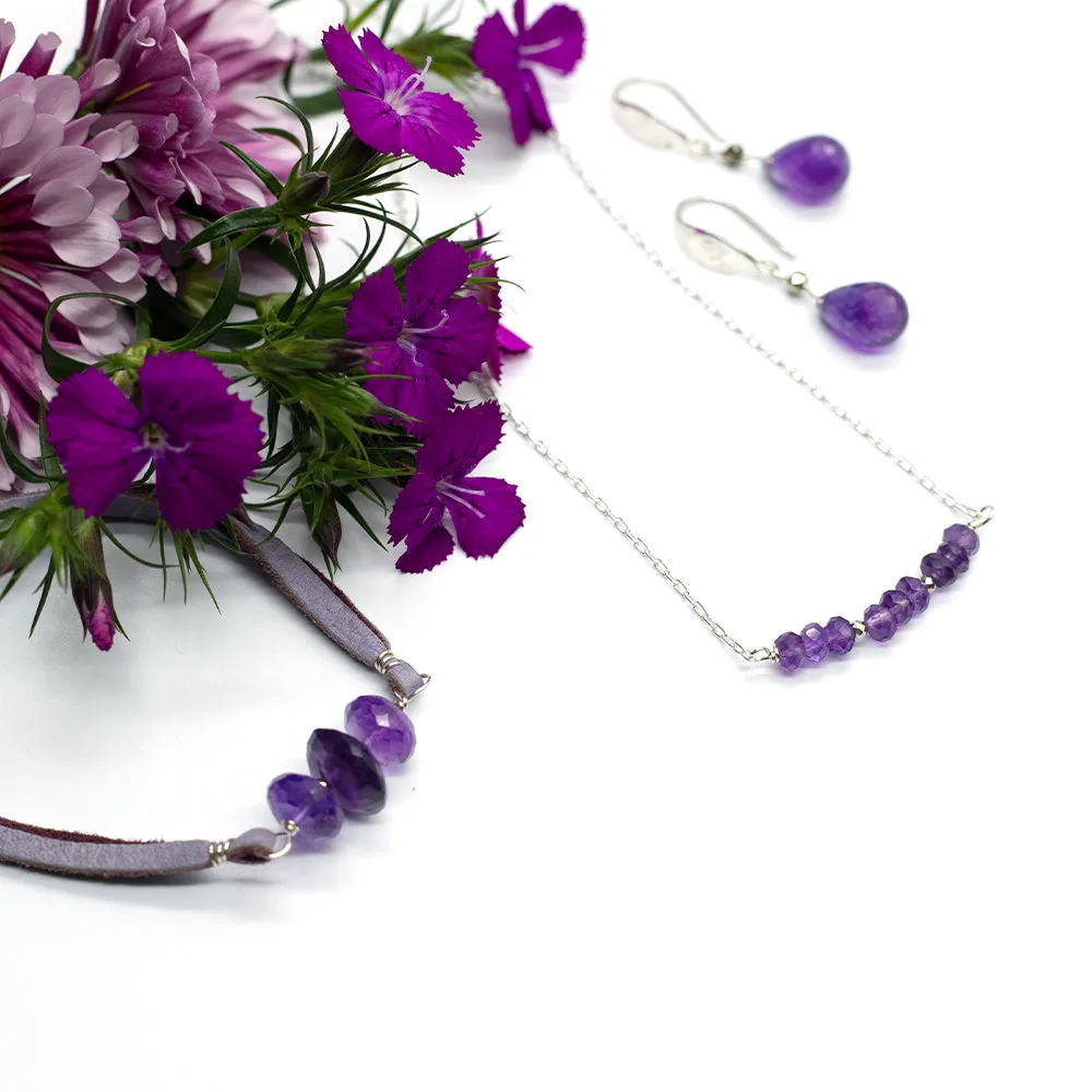 Amethyst Monarch Earrings