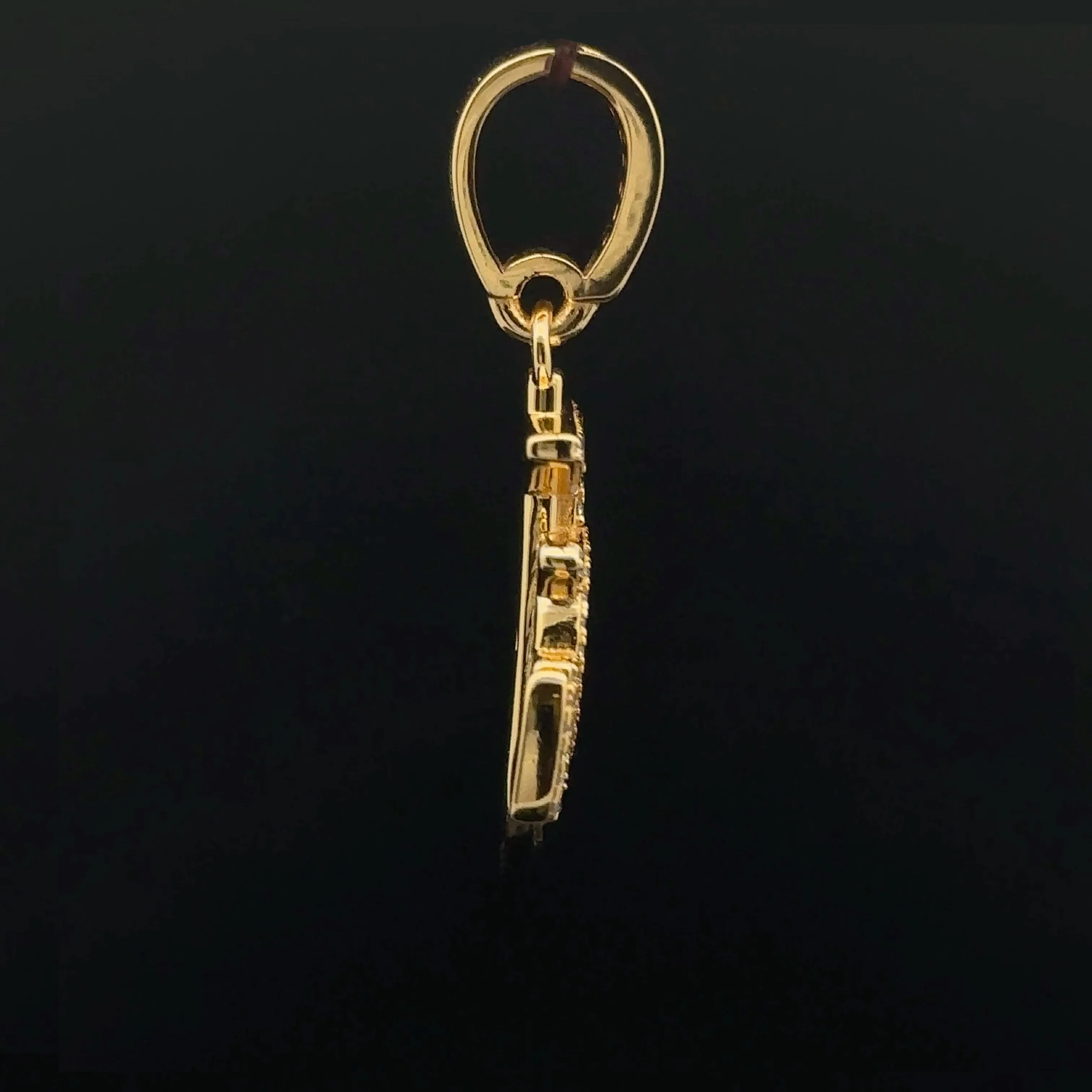 ANCHORAGE 0.73 CTW 925 CZ MOISSANITE GOLD PENDANT I 994172