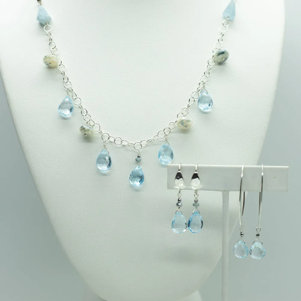 Aquamarine Monarch Earrings