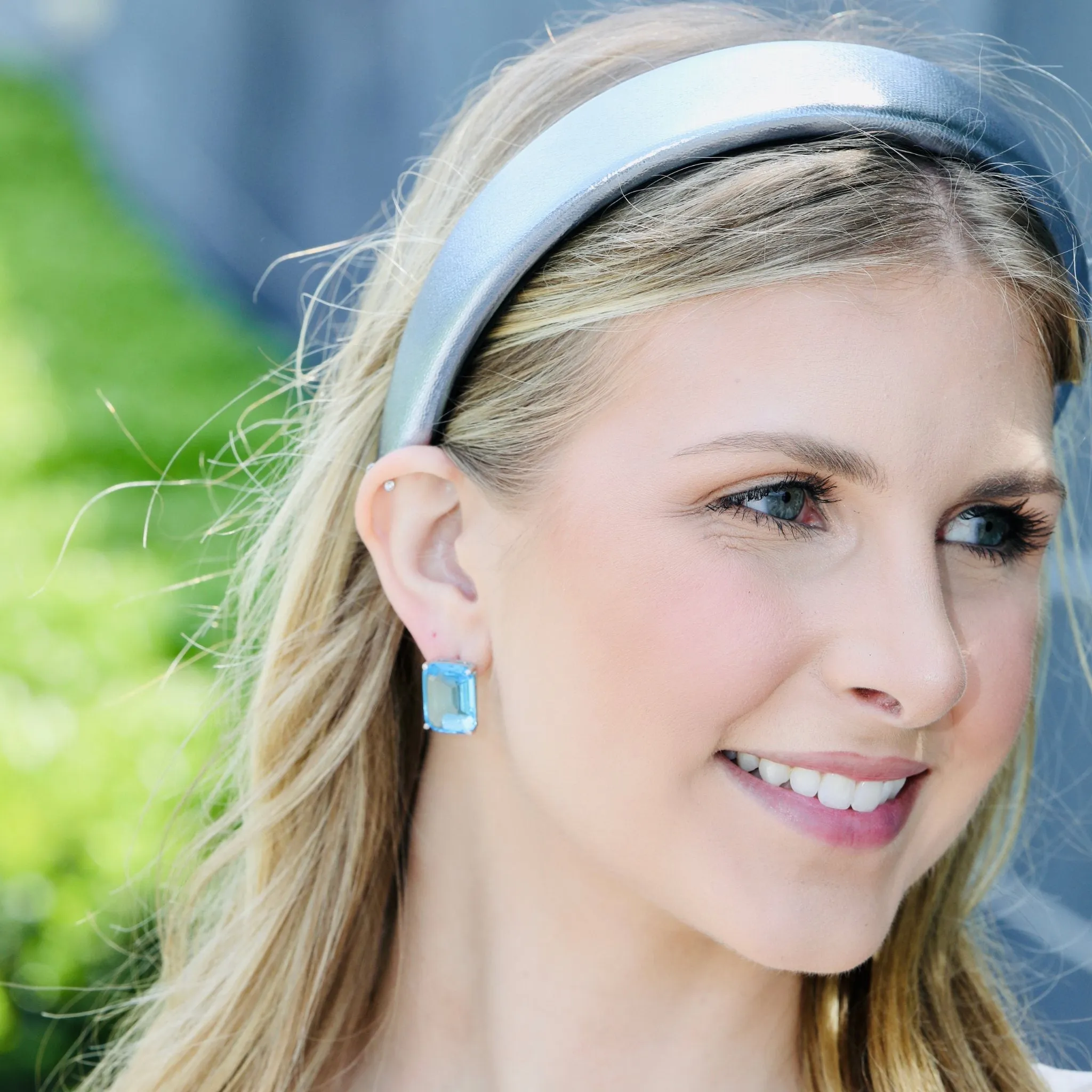Aquamarine Stud Earrings
