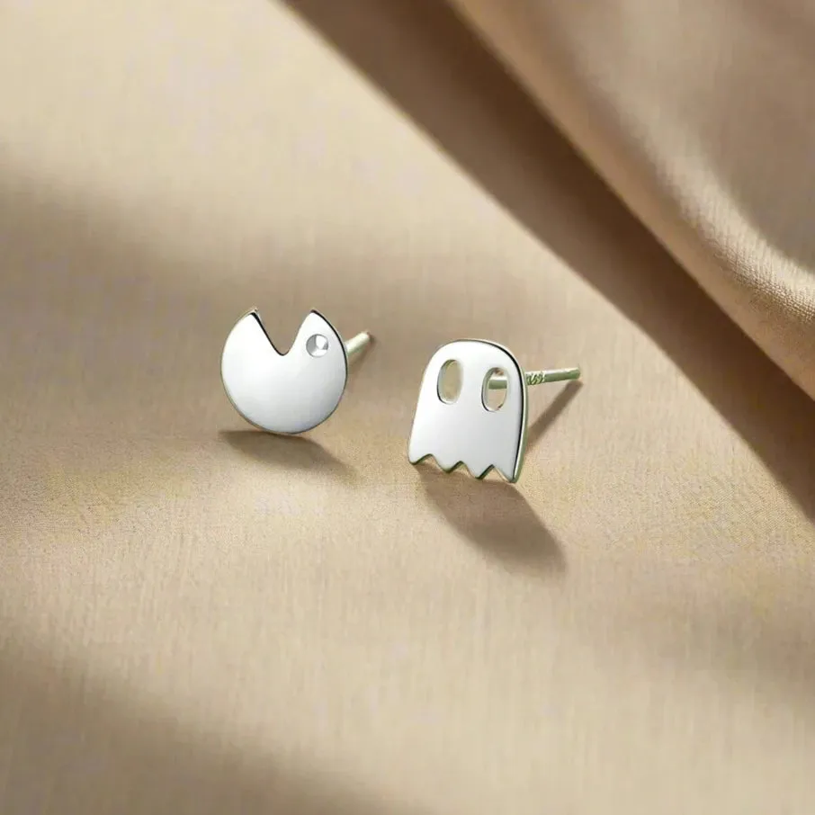 Asymmetric Little Devil Stud Earrings