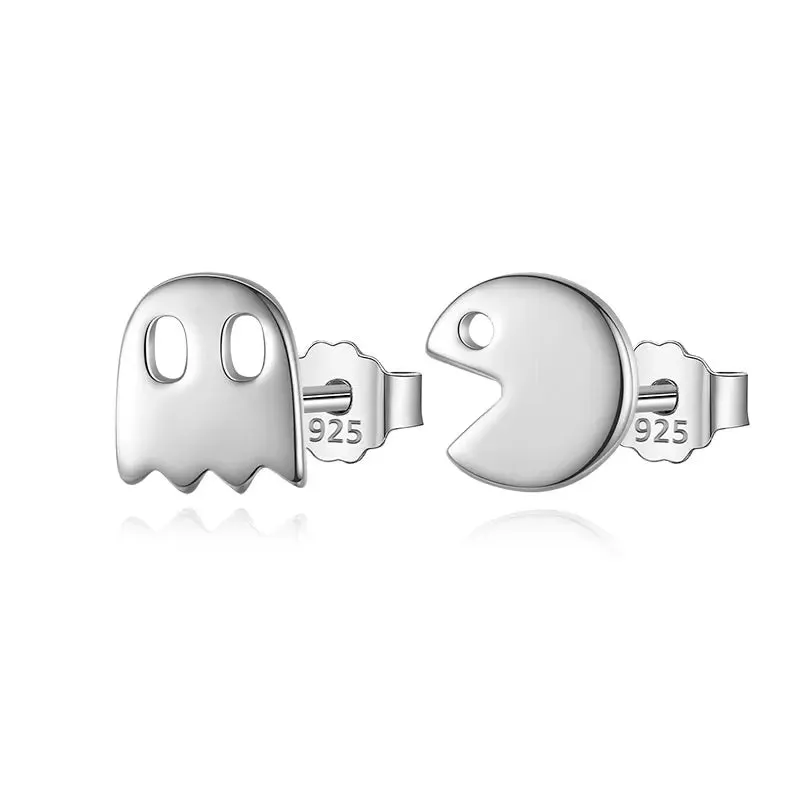 Asymmetric Little Devil Stud Earrings