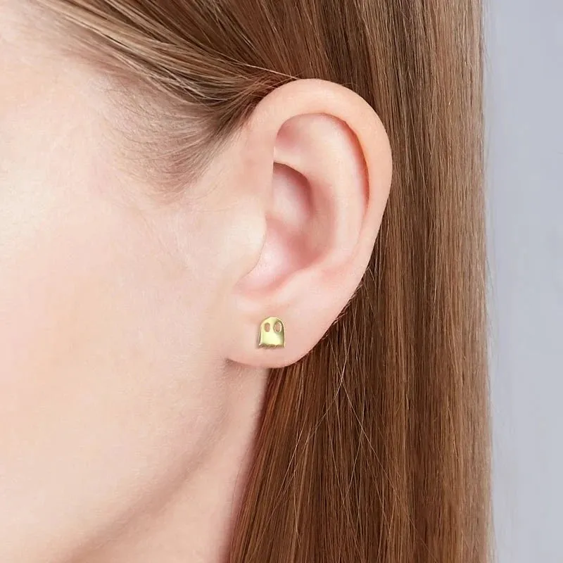 Asymmetric Little Devil Stud Earrings