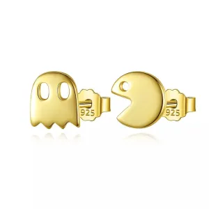 Asymmetric Little Devil Stud Earrings