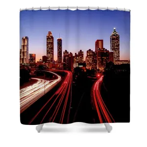 Atlanta At Night - Shower Curtain