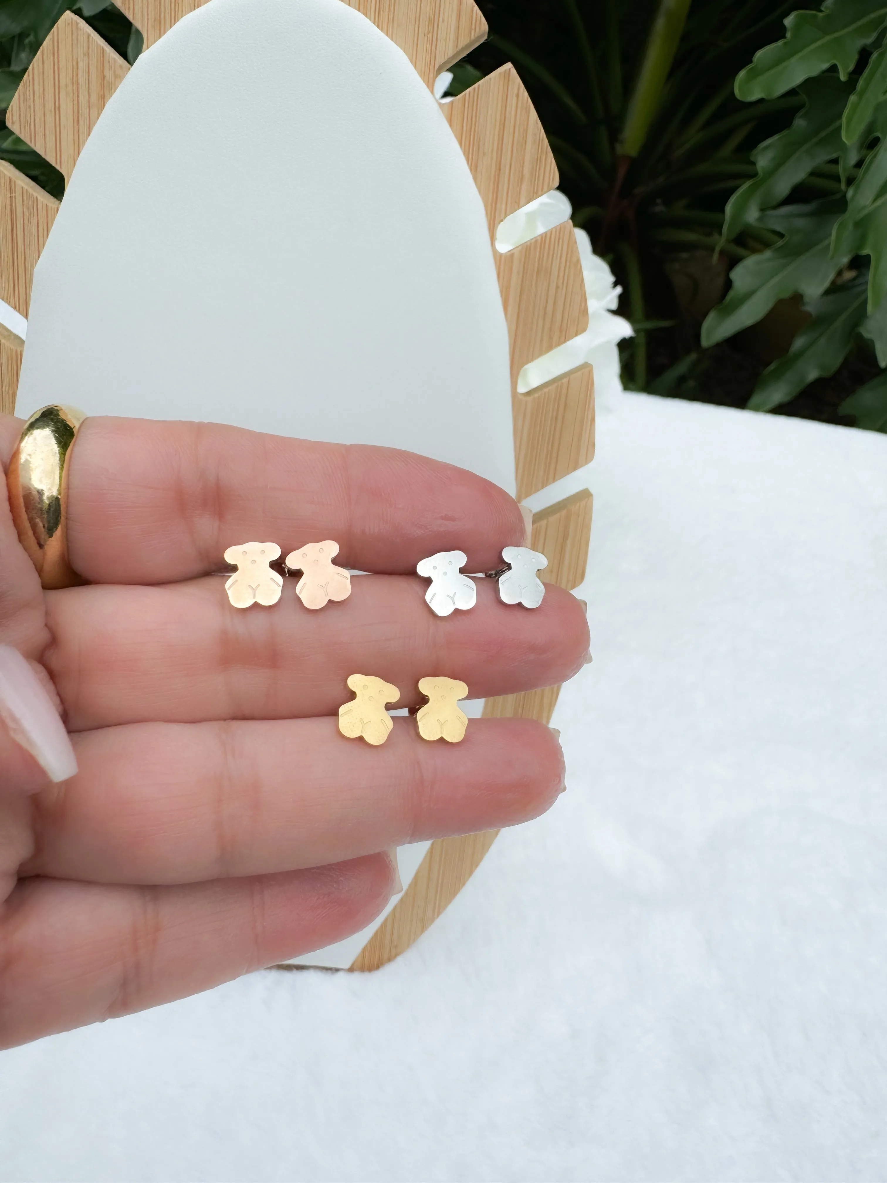 Bear earrings