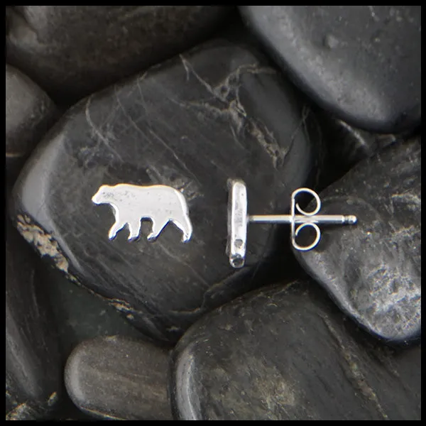 Bear Post Earrings