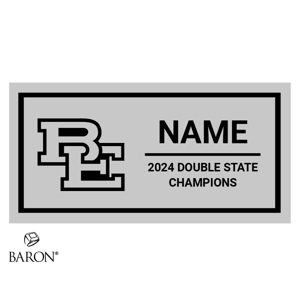 BEHS Pom Cheer 2024 Championship Black Standard Window Ring Box