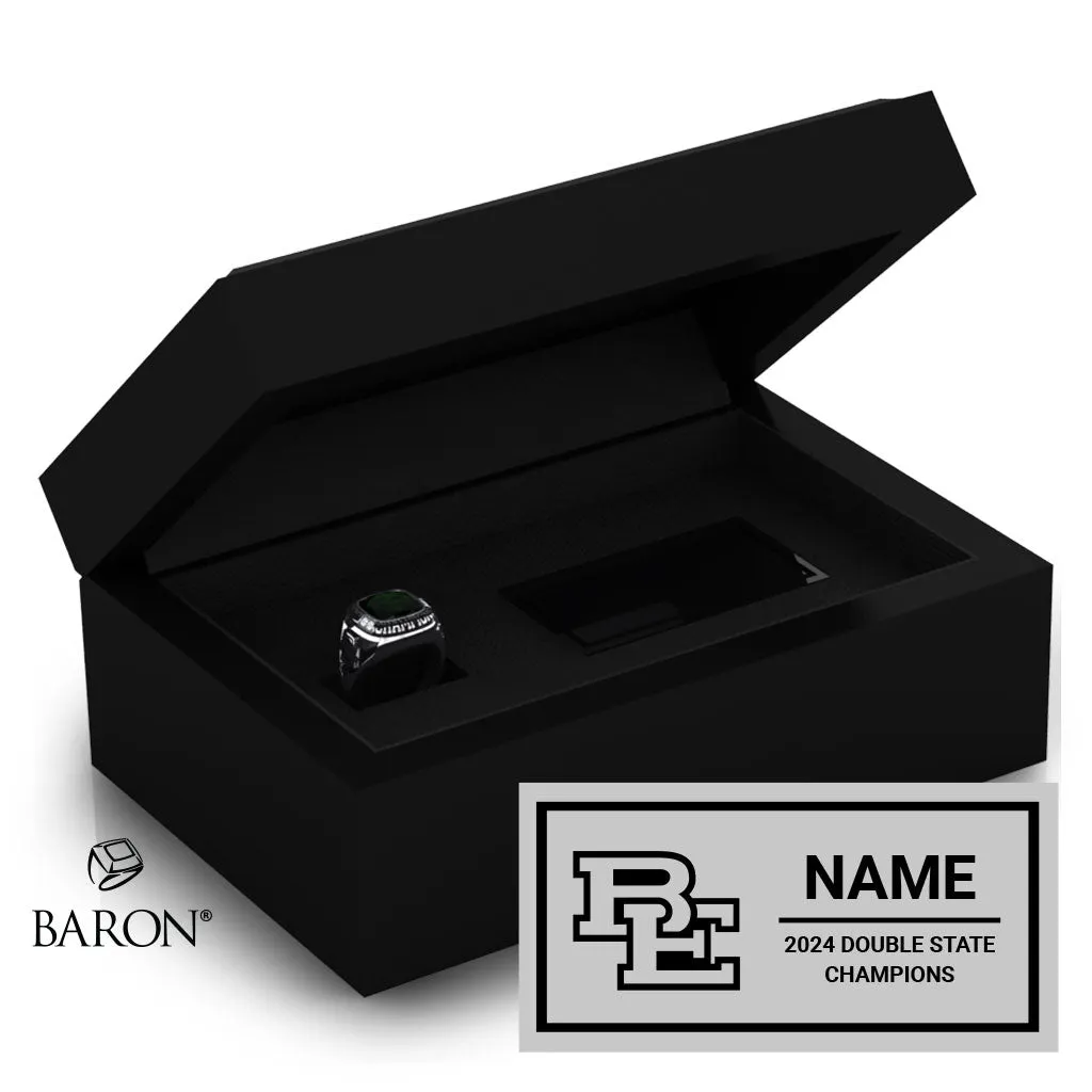 BEHS Pom Cheer 2024 Championship Black Standard Window Ring Box