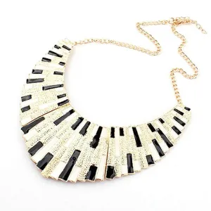 Big Colorful Torques Enamel Statement Choker Pendant Necklace Link Chain Lady Necklaces NW