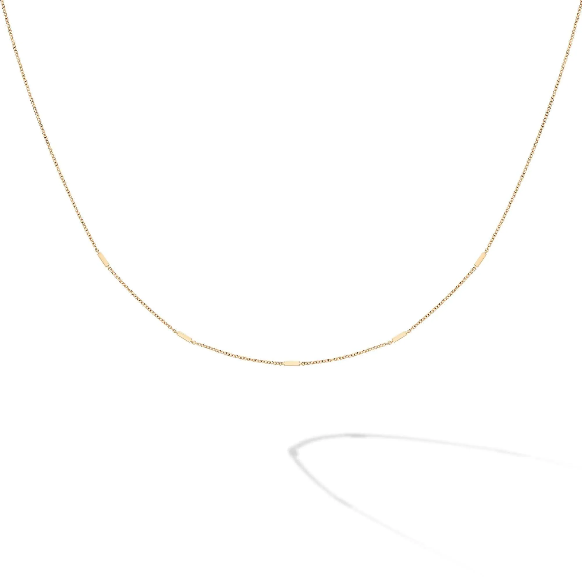 Birks 18K Yellow Gold Iconic Rosée Du Matin Station Necklace