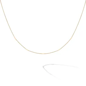 Birks 18K Yellow Gold Iconic Rosée Du Matin Station Necklace