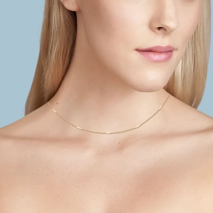 Birks 18K Yellow Gold Iconic Rosée Du Matin Station Necklace