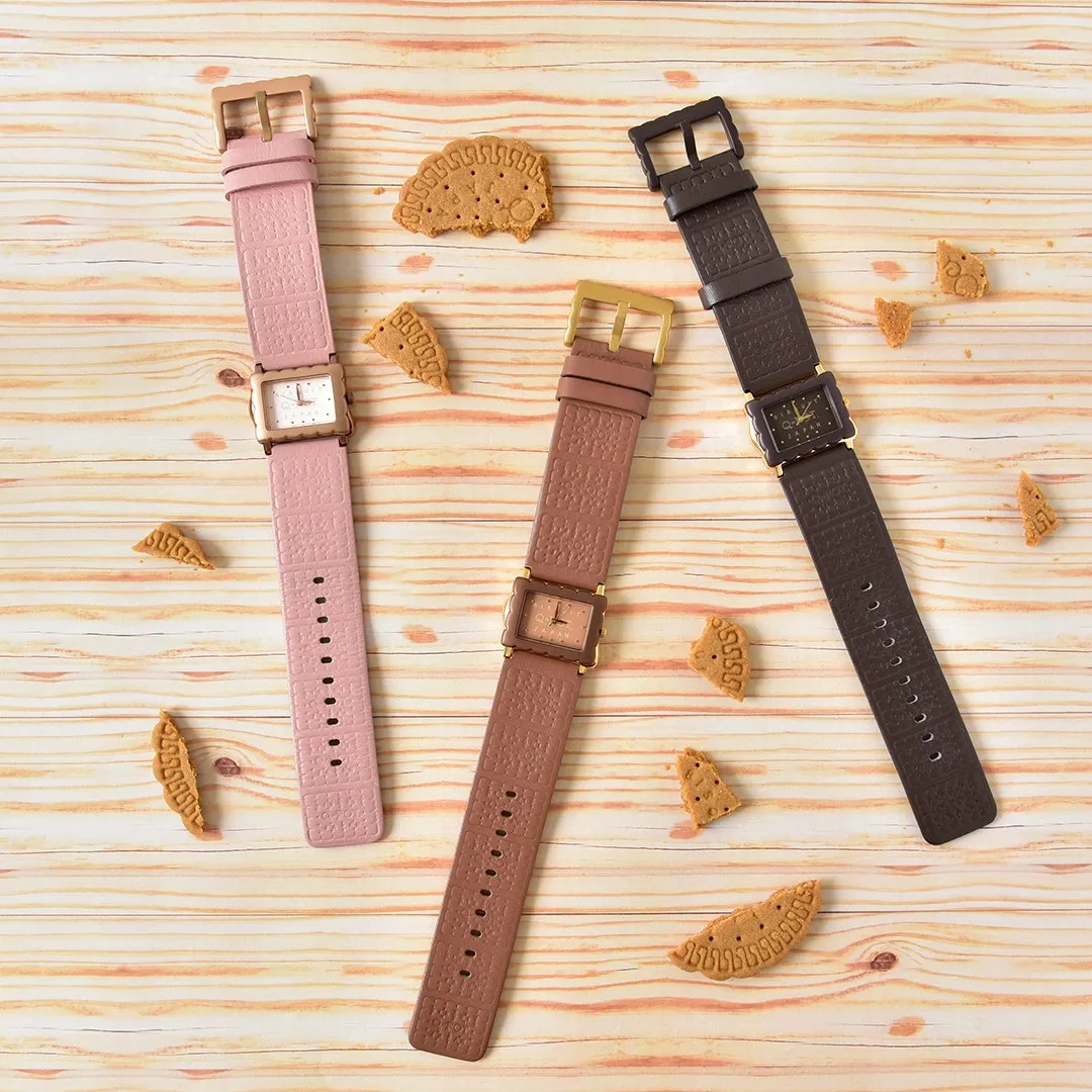 Biscuit Watch (Dark Brown)【Japan Jewelry】
