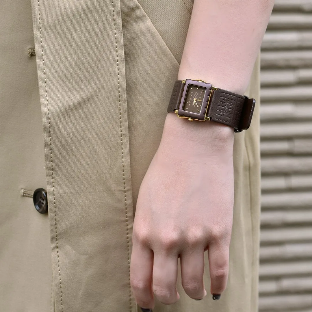 Biscuit Watch (Dark Brown)【Japan Jewelry】